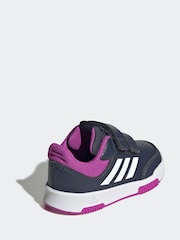 adidas Navy/Purple Tensaur Sport Hook and Loop Trainers - Image 4 of 9