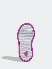 adidas Navy/Purple Tensaur Sport Hook and Loop Trainers - Image 6 of 9