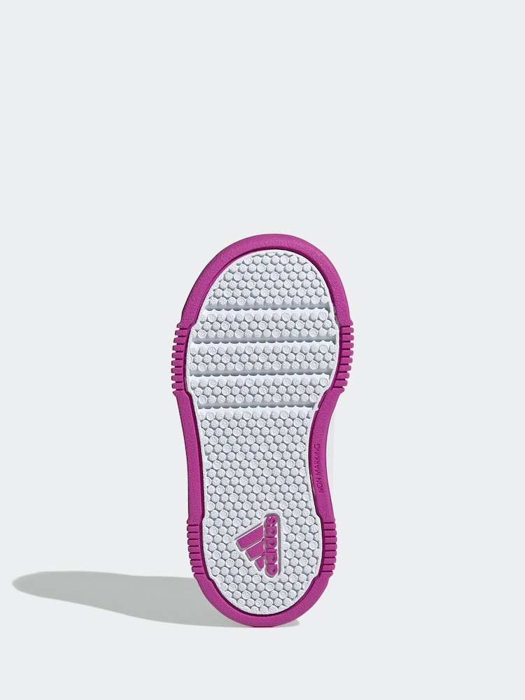 adidas Navy/Purple Tensaur Sport Hook and Loop Trainers - Image 6 of 9