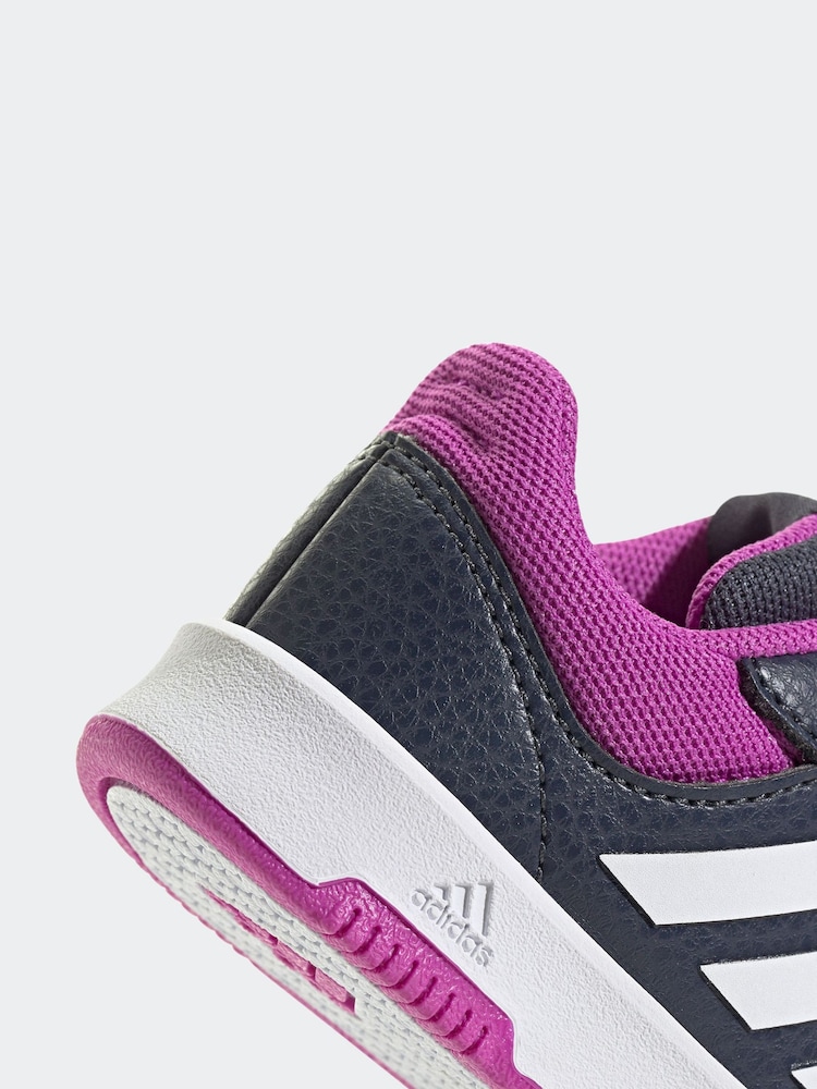 adidas Navy/Purple Tensaur Sport Hook and Loop Trainers - Image 9 of 9