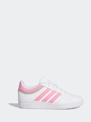 adidas Off White Hoops Mid Trainers - Image 1 of 9