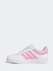 adidas Off White Hoops Mid Trainers - Image 2 of 9