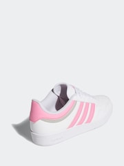 adidas Off White Hoops Mid Trainers - Image 4 of 9
