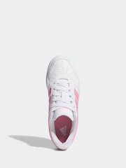 adidas Off White Hoops Mid Trainers - Image 7 of 9