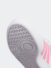adidas Off White Hoops Mid Trainers - Image 9 of 9