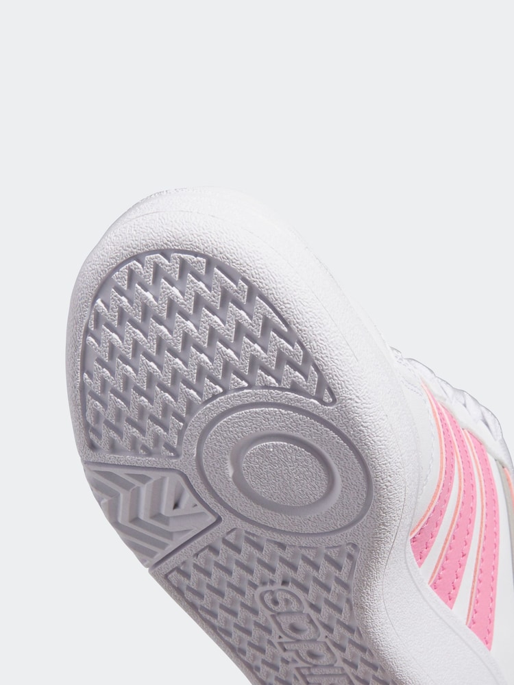 adidas Off White Hoops Mid Trainers - Image 9 of 9