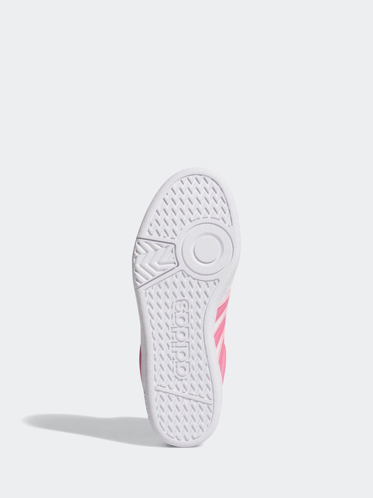adidas Off White Hoops Mid Trainers - Image 6 of 9