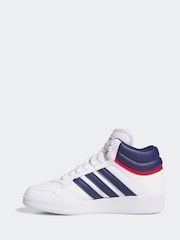 adidas lilly White Hoops Mid Trainers - Image 2 of 9