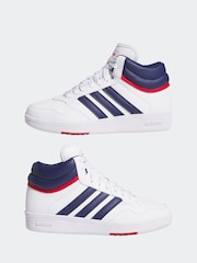 adidas lilly White Hoops Mid Trainers - Image 5 of 9