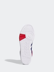 adidas lilly White Hoops Mid Trainers - Image 6 of 9