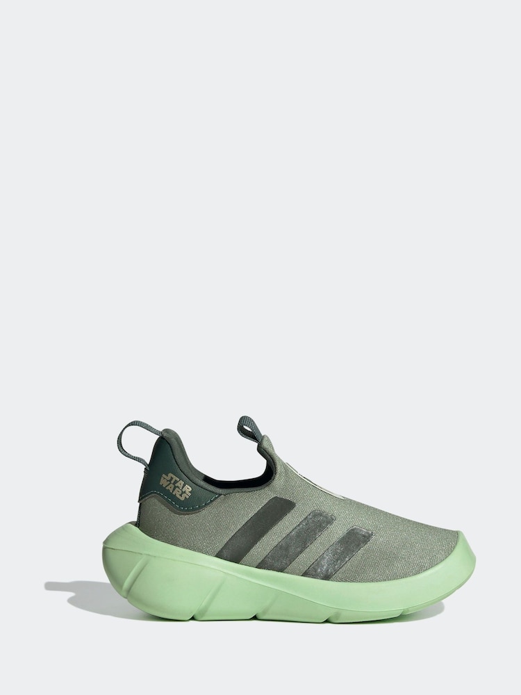 adidas Green Mono Fit Disney Mandalorian Trainers - Image 1 of 9