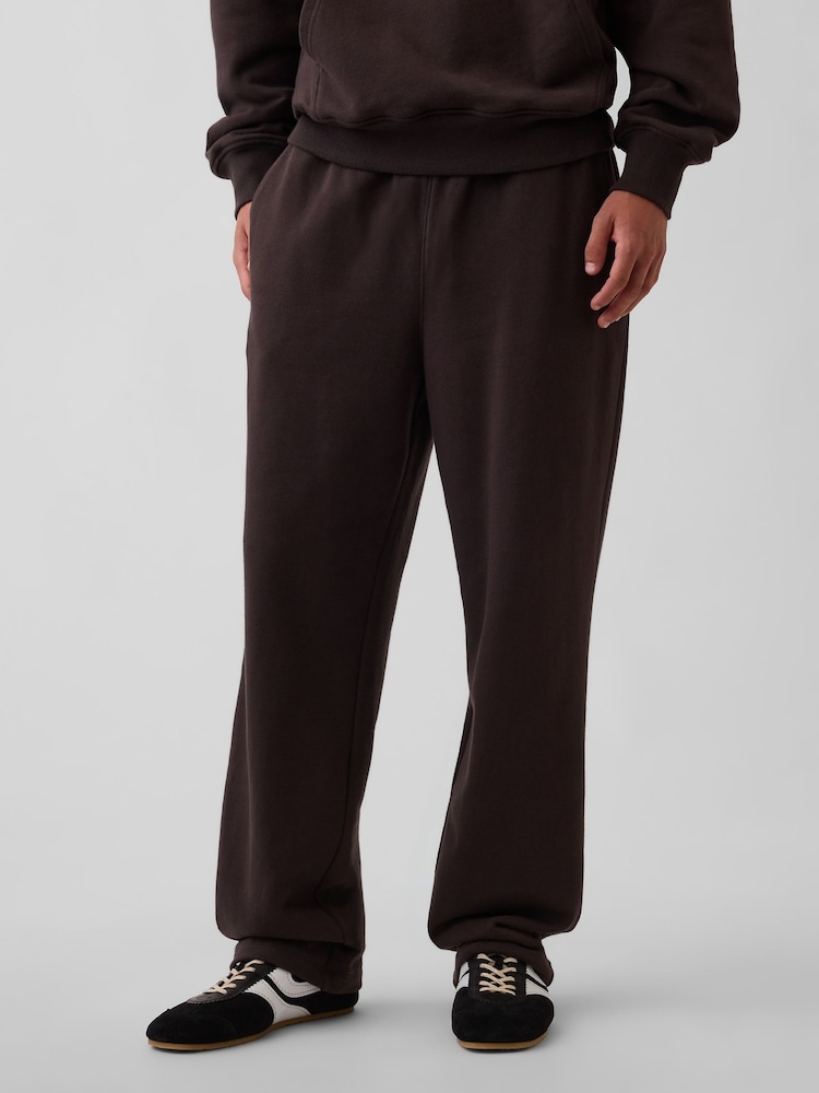 Gap Dark Brown Heavyweight Relaxed Joggers - Image 1 of 4 Gap Dark Brown Heavyweight Relaxed Joggers - Image 1 of 4