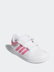 adidas White Hoops 4.0 Trainers - Image 3 of 8