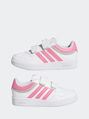 adidas White Hoops 4.0 Trainers - Image 5 of 8