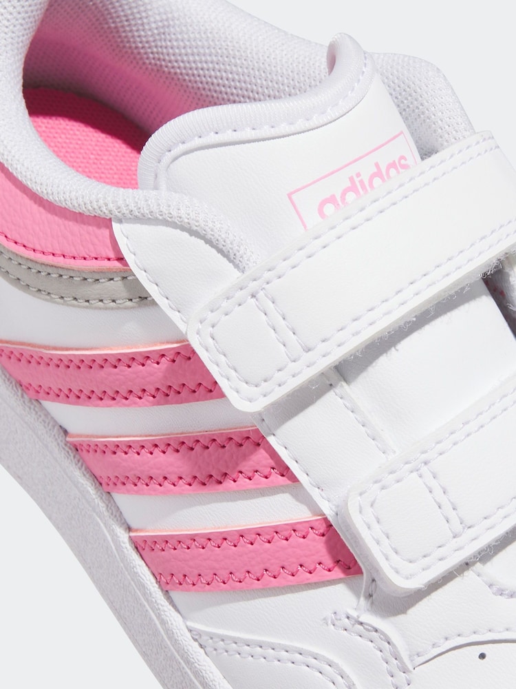 adidas White Hoops 4.0 Trainers - Image 8 of 8