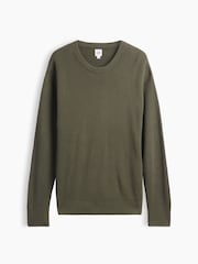 Verde - Gap Relaxed Fisherman Stitch Crew Neck Jumper - Imagen 4 de 5