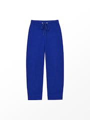 Azul - Ro&Zo Cotton Blend Barrel Leg Joggers - Imagen 10 de 10