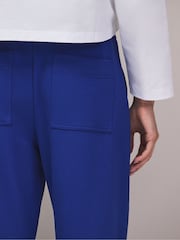 Azul - Ro&Zo Cotton Blend Barrel Leg Joggers - Imagen 8 de 10