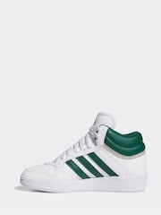 adidas Cream White Hoops Mid Trainers - Image 2 of 9
