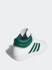 adidas Cream White Hoops Mid Trainers - Image 4 of 9