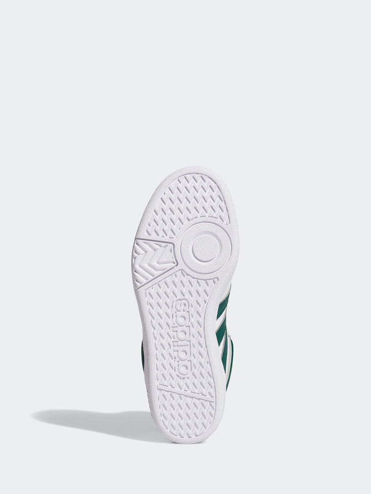 adidas Cream White Hoops Mid Trainers - Image 6 of 9