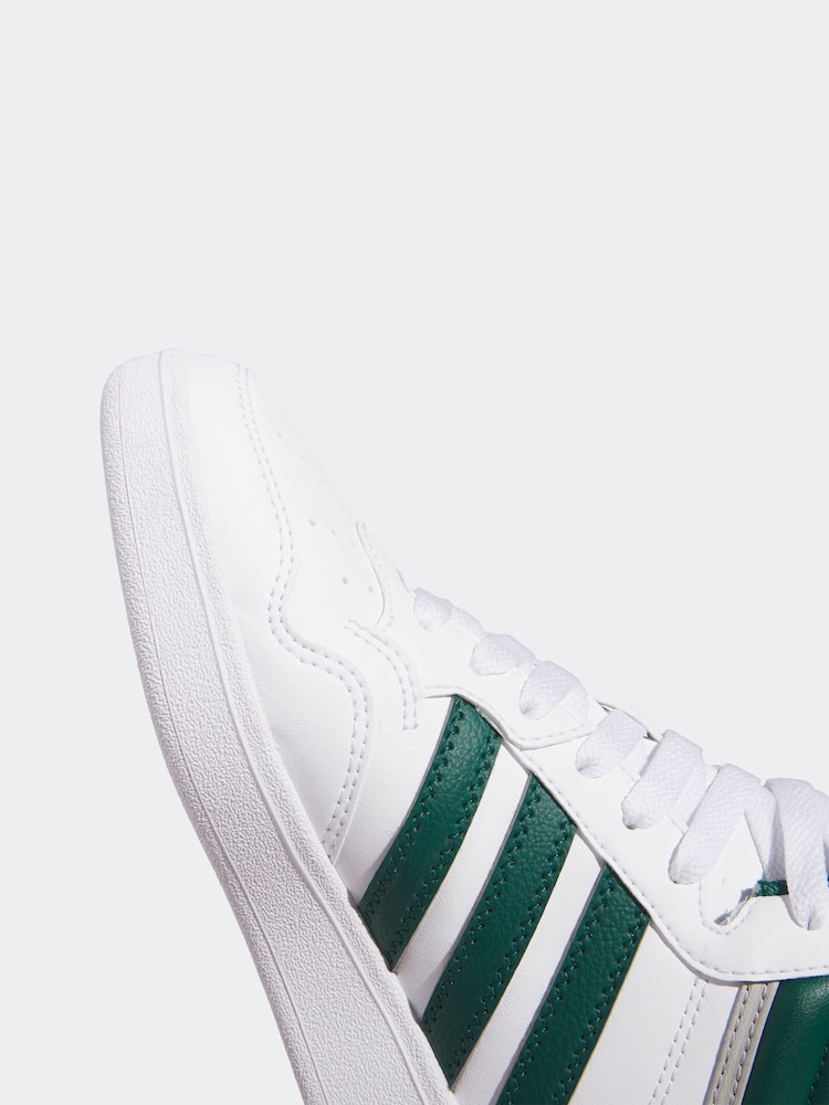 adidas Cream White Hoops Mid Trainers - Image 9 of 9