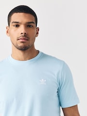 adidas Originals Blue Trefoil Essentials 100% Cotton T-Shirt - Image 4 of 5