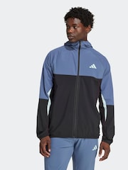 adidas Blue Tech Apparel Track Top - Image 2 of 7