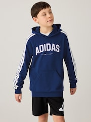 adidas Blue Collegiate Hoodie - Image 1 of 7