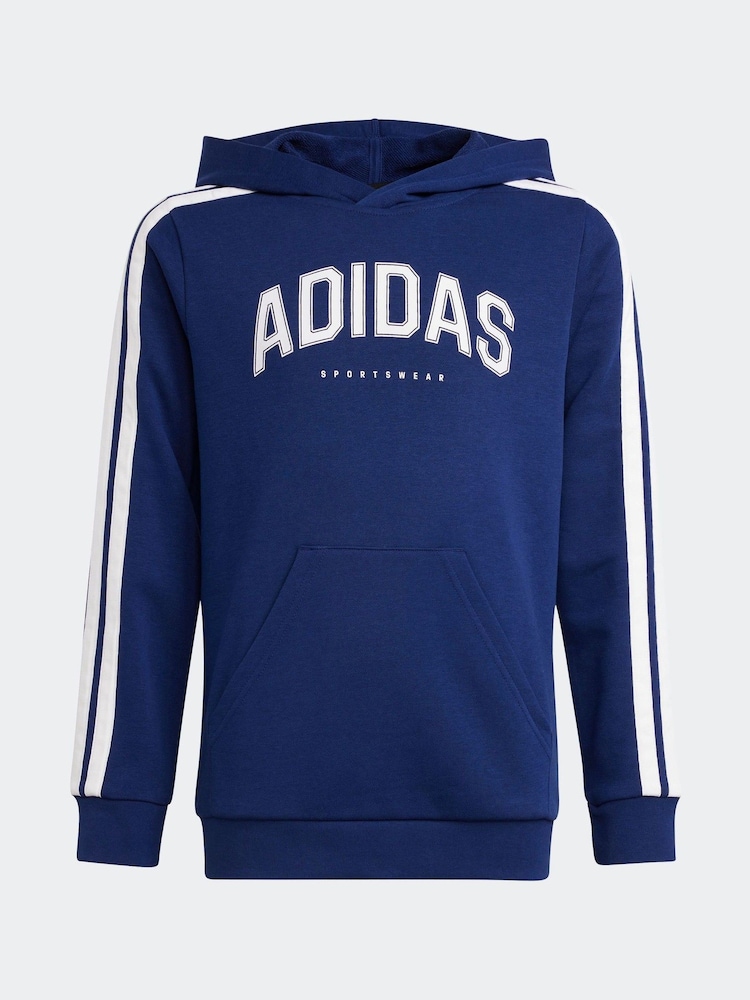 adidas Blue Collegiate Hoodie - Image 7 of 7