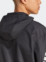 adidas Black Icon 3-Stripes Windbreaker - Image 5 of 6