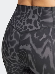 adidas Black Train Essential Minimal All Over Print Full Length Leggings - Image 4 of 6