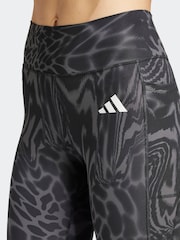 adidas Black Train Essential Minimal All Over Print Full Length Leggings - Image 5 of 6