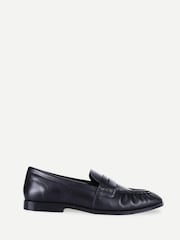 Svart - Off The Hook Sienna Loafers i äkta läder med ruched detalj - Bild 1 av 6