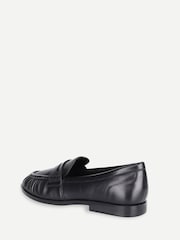 Svart - Off The Hook Sienna Loafers i äkta läder med ruched detalj - Bild 2 av 6