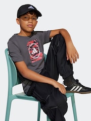 adidas Grey Camo Graphic 100% Cotton T-Shirt - Image 5 of 6