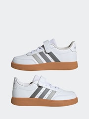 adidas White Breaknet 2.0 Trainers - Image 5 of 9