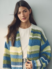 Green Stripe Soft Touch Cardigan - Image 4 of 8