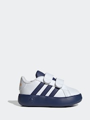 adidas Cream White Kids Grand Court 2.0 Shoes - Image 1 of 10