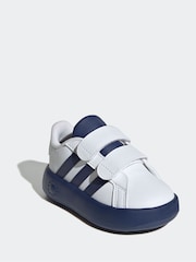 adidas Cream White Kids Grand Court 2.0 Shoes - Image 2 of 10