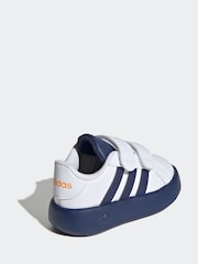 adidas Cream White Kids Grand Court 2.0 Shoes - Image 4 of 10