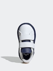 adidas Cream White Kids Grand Court 2.0 Shoes - Image 7 of 10