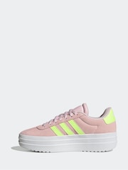 adidas Light Pink VL Court Bold Trainers - Image 2 of 9