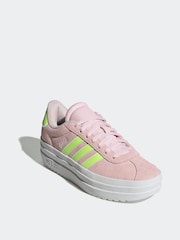 adidas Light Pink VL Court Bold Trainers - Image 3 of 9
