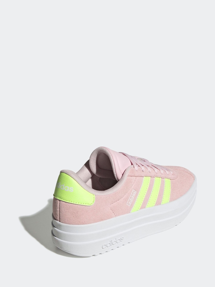 adidas Light Pink VL Court Bold Trainers - Image 4 of 9