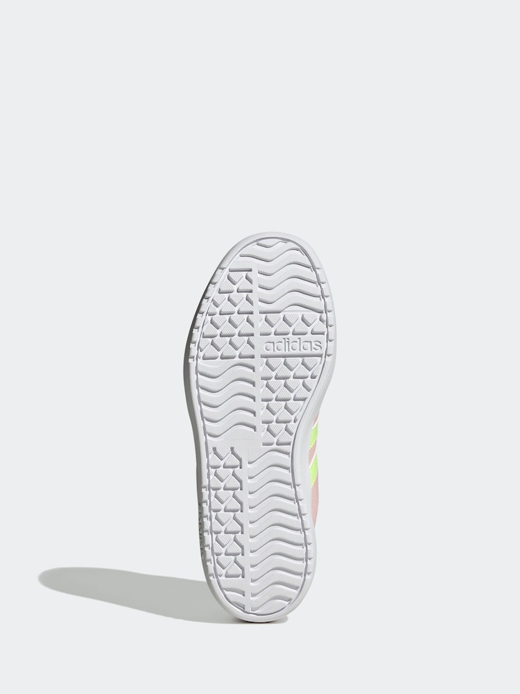 adidas Light Pink VL Court Bold Trainers - Image 7 of 9