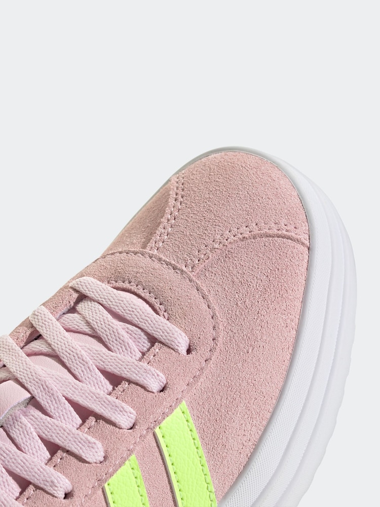 adidas Light Pink VL Court Bold Trainers - Image 8 of 9