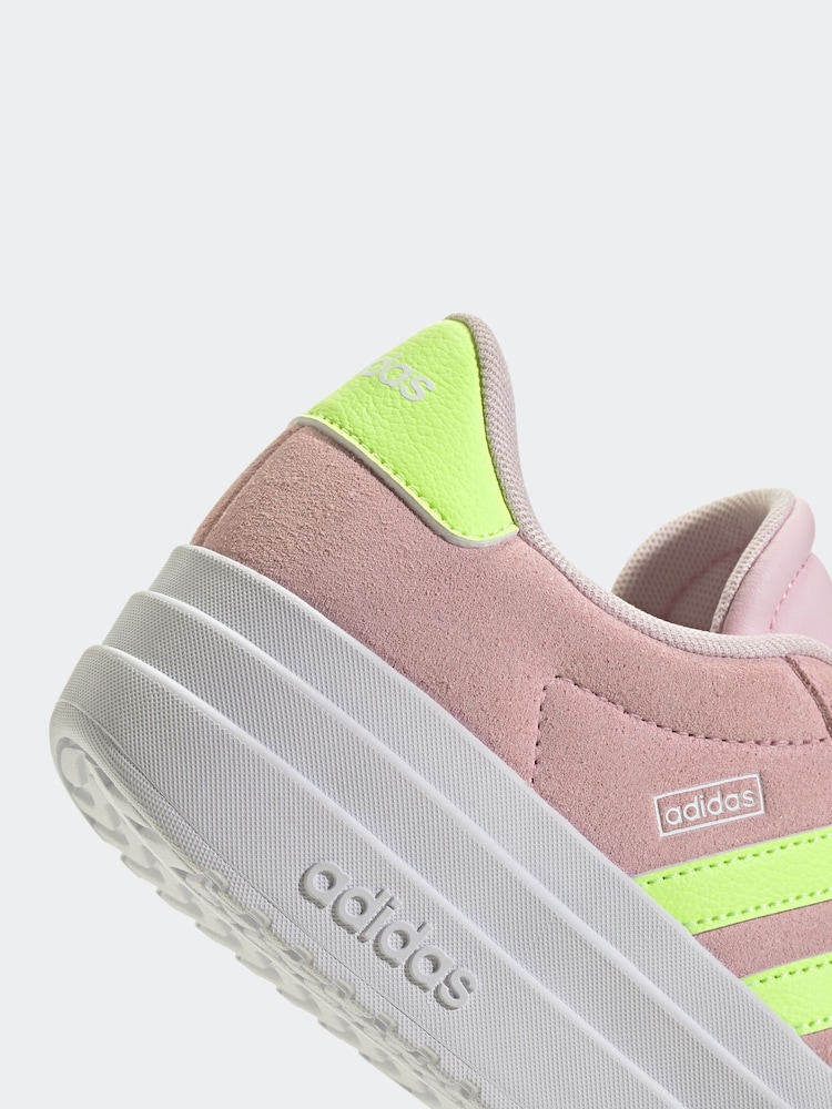 adidas Light Pink VL Court Bold Trainers - Image 9 of 9