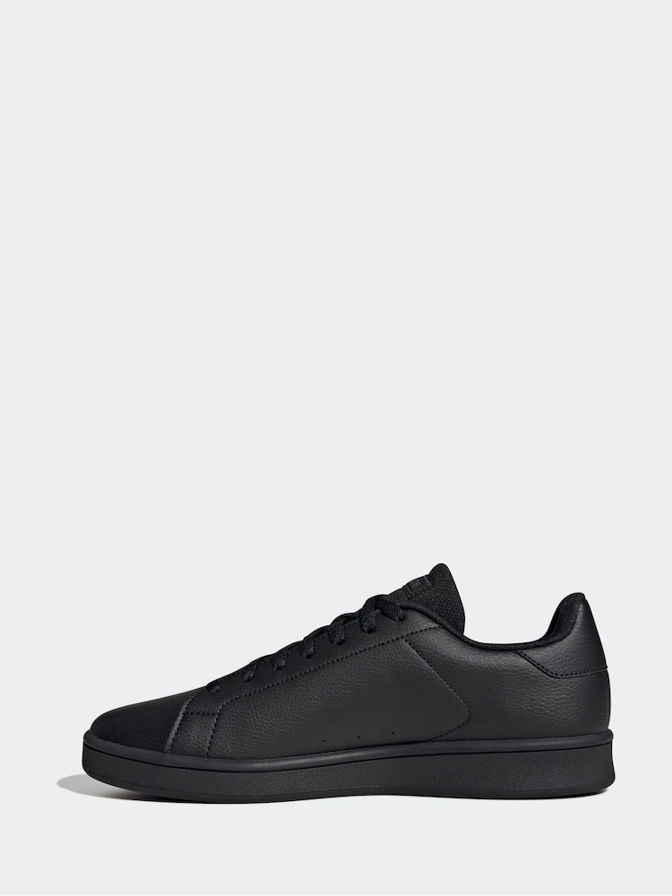 adidas Black Urban Court Trainers - Image 2 of 10