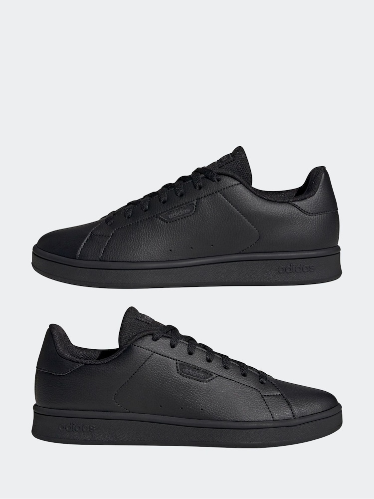 adidas Black Urban Court Trainers - Image 6 of 10